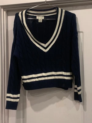 Jessica Simpson navy blue sweater Size medium item #2 - Image 1 of 3