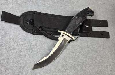 Cuchillo de hoja fija Spyderco Warrior H-1 de acero inoxidable Seki City Japón táctico raro  Foto 1 de 4