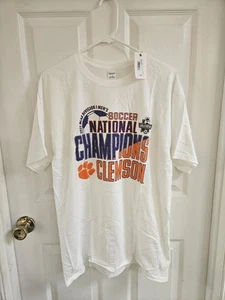 CLEMSON TIGERS 2021 Men's Soccer National Champions T-shirt Large - Picture 1 of 6