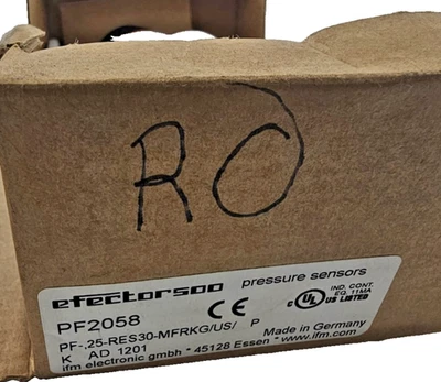 IFM PF2058 Pressure Sensor Transmitter – 250 Bar, 4-20mA, G1/4" - Image 1 of 4