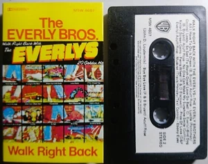 The Everly Brothers - Walk Right Back With The Everlys. Cassette 1975 Warner - Picture 1 of 2