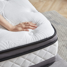 Materasso doppio memory foam LIFEASE, materasso ortopedico a 7 zone