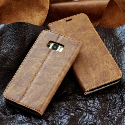 JADACASE Luxus Leder Schutzhülle für Samsung Galaxy S7 edge Smartphone Tasche Case Cover