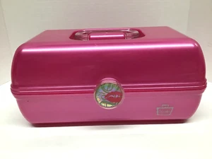 Caboodles Vintage Pink Makeup Case with Mirror and Tray - Picture 1 of 12