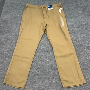 Old Navy Hose Herren groß khaki Baumwolle gerade 28" Schrittlänge leichter Kordelzug - Bild 1 von 10
