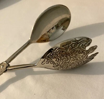 Pinzas de plata con patrón grabado de aleación de zinc EPZ Foto 1 de 4