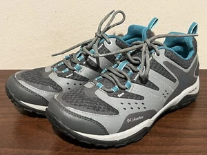 Columbia Women's Reardan Pass Leather Outdry Blue Gray Waterproof Size 6.5 - Picture 1 of 12