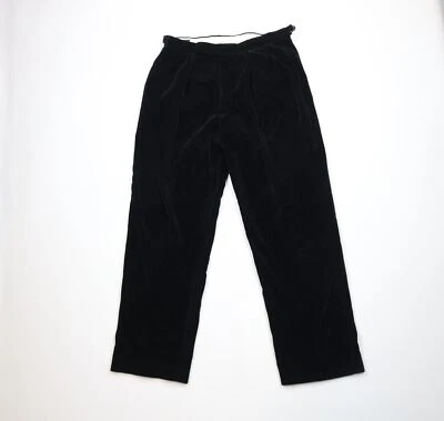 Pantalones De Terciopelo De Colección Años 80 90 Ralph Lauren Para Hombres 34x32 Desteñidos Hebilla Lateral Pierna Ancha EE. UU. Foto 1 de 4