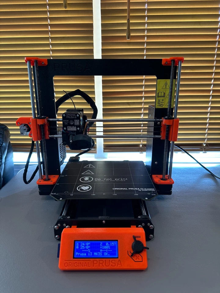 Original Prusa i3 MK3s 3D Printer Black-Orange - Image 1 of 1