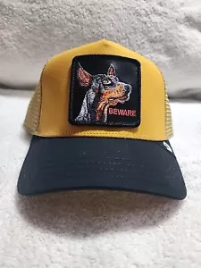 Goorin Bros The Farm The Doberman Mustard/Black Trucker Hat - New With Tag - Picture 1 of 8