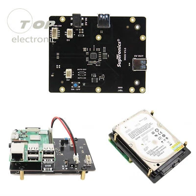 X820 2.5in SATA HDD/SSD Storage Expansion Board for Raspberry Pi 3 B/2B/B+ - Image 1 of 4