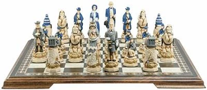 SAC American Civil War Schachset, handbemalt mit Holzbrett hergestellt in Großbritannien. - Bild 1 von 10