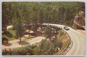 Brücken in den schwarzen Hügeln von South Dakota Chrom Postkarte - Bild 1 von 2