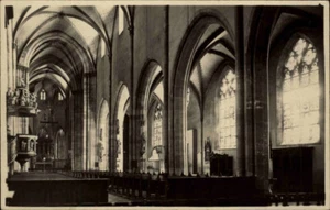 Postal iglesias vista interior ~ 1940/50 antigua postal foto real de Westfelder Worms - Imagen 1 de 2