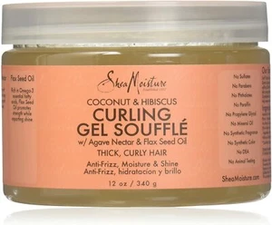 SHEA Moisture - Coconut & HIBISCUS Curl Gel Souffle Organic SEED Oil Curly Hair - Picture 1 of 2