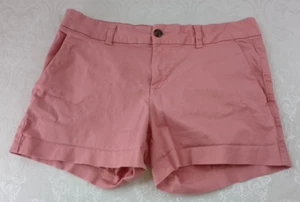 GAP Relaxed Girlfriend Pink Shorts Size 8 Mid Rise Chino 4" Inseam - Picture 1 of 13