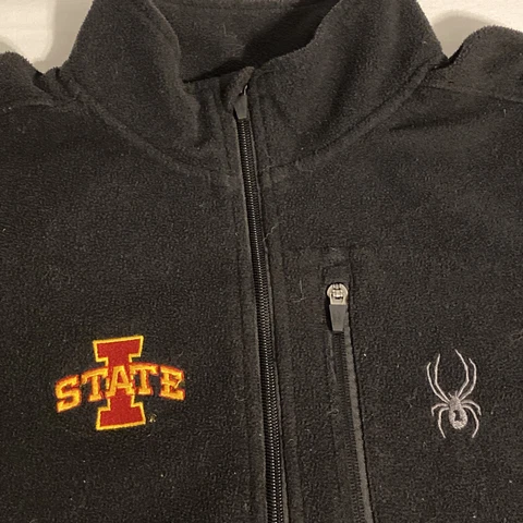 Iowa State Cyclones 1/4 Zip Pullover Fleece Spyder Brand Size Medium Cover