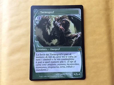 Miscut Italian Tarmogoyf Future Sight MTG Magic Vintage Legacy GENUINE - Image 1 of 4
