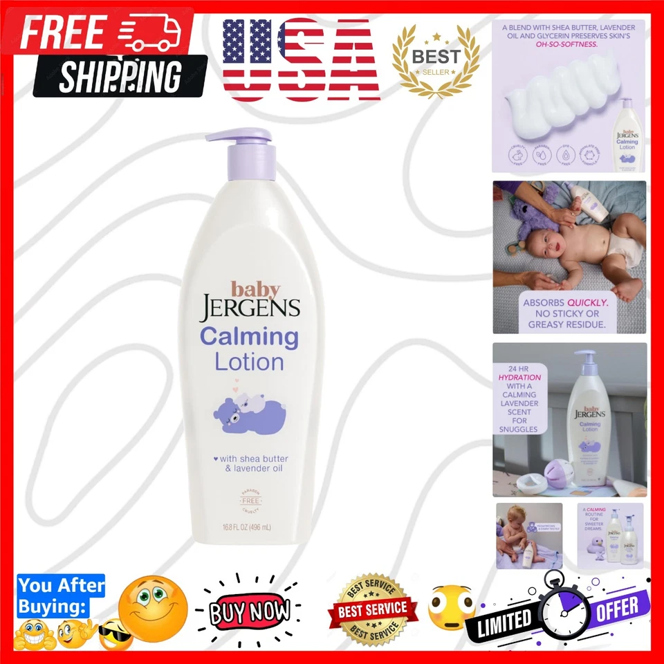 Jergens Baby Calming Lotion Lavender Baby...