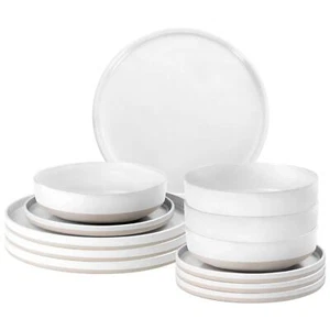 Brunner Stone Touch Campinggeschirr Midday Odette weiß 4 Personen Set - Bild 1 von 3
