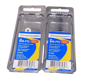 (Lot of 2) GM B99-PT5 Ignition Transponder Key Blank Uncut Unprogrammed 87488 - Picture 1 of 2