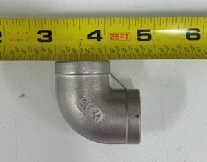 GD: 90° Elbow: 316 Stainless Steel, 1/2" FNPT X 2 - 11 PC - Picture 1 of 4