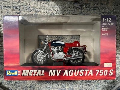 Motocicleta Revell Metal 1:12 diecast MV Agusta 750 S como nueva en caja 1993 #08873 Foto 1 de 3