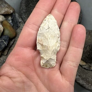MLC s4996 Archaic - Adena Stemmed Arrowhead Old Ohio Artifact X Williams Coll - Imagen 1 de 6