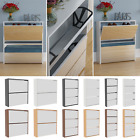 Shoe Rack Shoe Storage Mirrored Cabinet Wooden Stand Cupboard Unit 2 3 4 Drawer