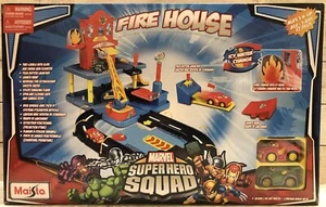 Marvel Superhero Squad Super Hero - Fire House 2011 NIB Maisto Die Cast - Picture 1 of 4