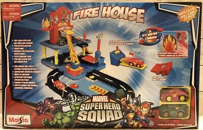 Marvel Superhero Squad Super Hero - Fire House 2011 NIB Maisto Die Cast  - Image 1 of 4