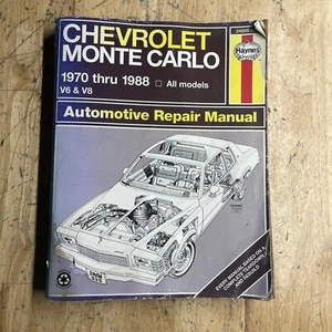 Chevrolet Monte Carlo Haynes Automotive Repair Manual 1970-1988 V8 & V6 - Bild 1 von 10