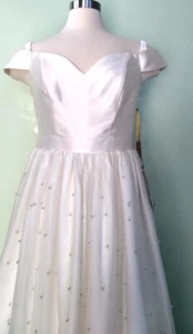TLC Say Yes To The Dress Ivory Wedding, Evening Dress Gown size 13/14 NWT🩷 - Picture 1 of 7