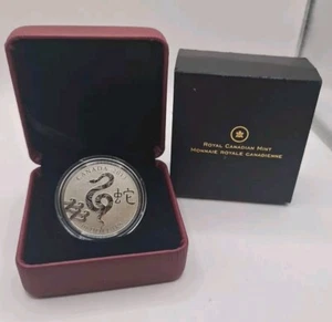 2013 CANADA $10 SILVER PROOF YEAR OF THE SNAKE COIN  .9999 - Picture 1 of 5