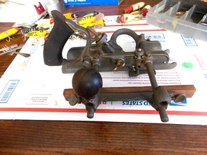 VINTAGE STANLEY RULE & LEVEL N. 45 COMBINAZIONE ARATRO PIANO LEGNO OTTIMO NO RES - Foto 1 di 4