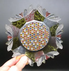 Old Antique 19thC BIEDERMEIER Bohemian Austrian Art Glass Cut Enameled 7" Plate - Picture 1 of 24