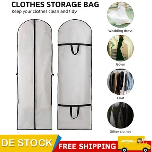 Lange Brautkleider Kleidersack Hochzeits Ballkleid Schutzhülle 180*60cm Faltbar - Bild 1 von 13