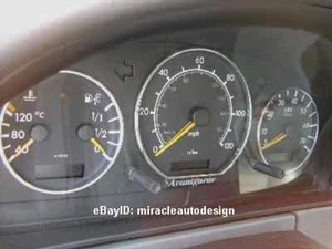 3 CHROME STAINLESS STEEL GAUGE CLUSTER RINGS FOR 1995-2005 MERCEDES BENZ W163 ML - Picture 1 of 4