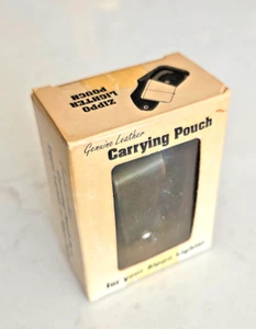 Vintage Genuine Zippo Leather Lighter Pouch BOXED - Picture 1 of 6