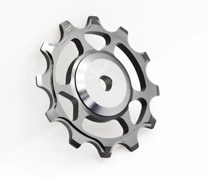 SwishTi Narrow-Wide Bicycle Bike Oversized Fully-CNC Derailleur Pulley 12T Gray - Picture 1 of 10