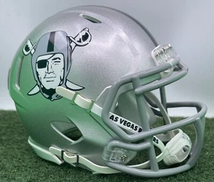 CASCO DE FÚTBOL AMERICANO PERSONALIZADO RIDDELL SPEED MINI - LAS VEGAS RAIDERS - Imagen 1 de 8