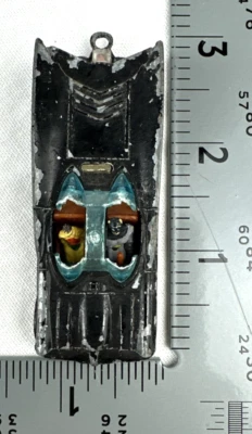 Vintage Mini Corgi Batmobile Batman Engraved w/Batman & Robin Figures, Free Ship - Image 1 of 4