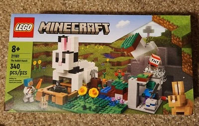 LEGO MInecraft "The Rabbit Ranch" 21181 340 pieces NEW Rabbits Tamer Zombie LEGO - Image 1 of 3