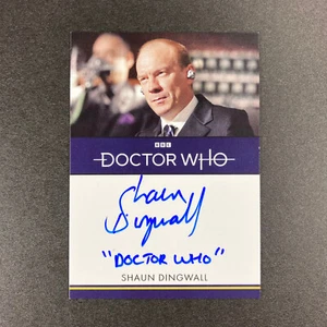 Tarjeta autógrafa con inscripción de Shaun Dingwall serie Rittenhouse, Doctor Who - Imagen 1 de 2