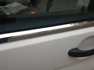 BAGUETTES CHROME JOINTS VITRES ACIER VW T5 T6 TRANSPORTER 2003-13 TDI V6 4MOTION - Picture 1 of 2