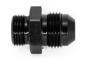 Gewindeadapter G 3/8" BSP zu Dash 8 / -8 AN / JIC 8 Schwarz eloxiert 3/4 - 16UNF - Bild 1 von 3