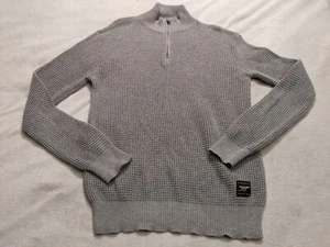 Arsenal FC 1/4 Zip Macoroni Knit Top 100% Cotton XL 20 p2p Official Football - Picture 1 of 8