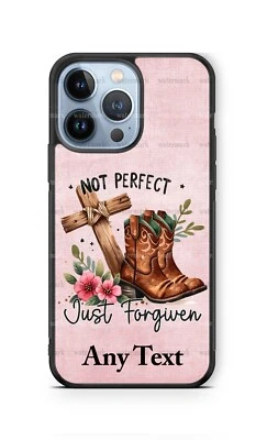 Botas vaqueras personalizadas no perfectas recién perdonadas funda de teléfono para iPhone Samsung Foto 1 de 4