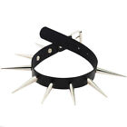 Metal Spike Rivets Rock Gothic Chokers PU Leather Stud Collar Choker Necklac  WB
