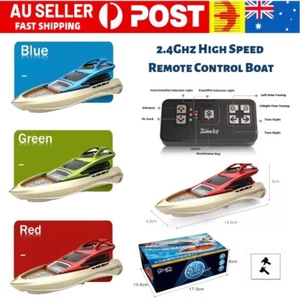 Kids 2.4GHz Mini RC Boat Remote Control High Speed Boat Waterproof Yacht Toys - Picture 1 of 11